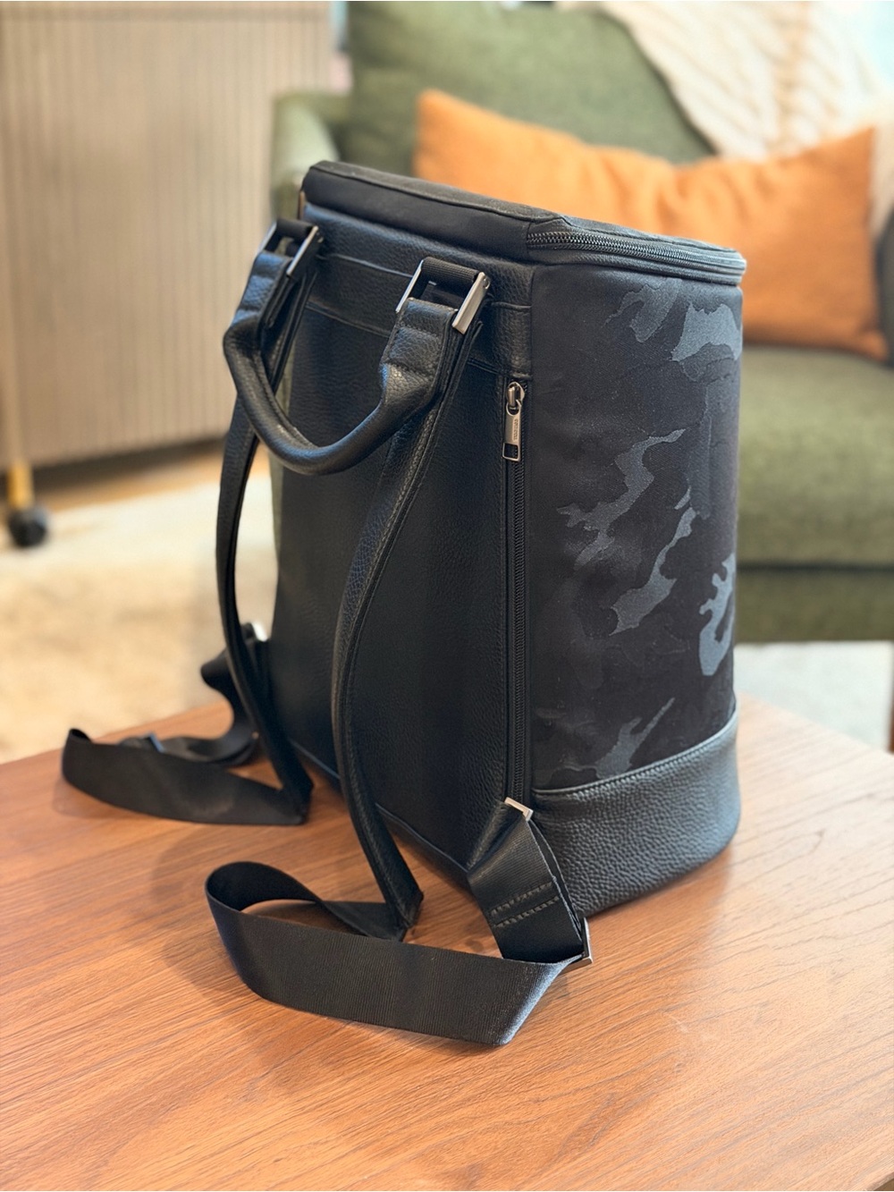 Corkcicle Eola Bucket Wine Cooler Bag Backpack Insualted Black Camo Camping - Picture 4 of 10